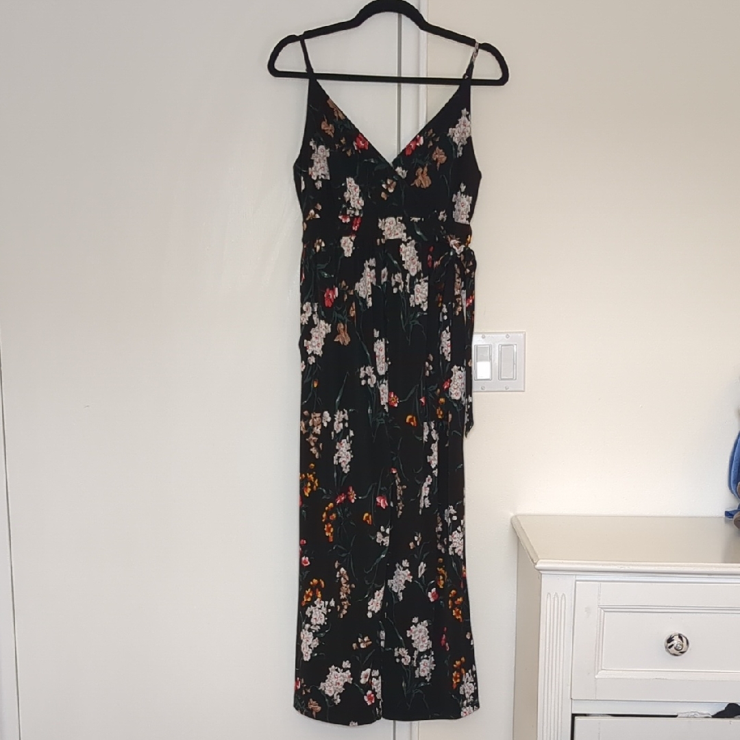 Floral Maternity Jumpsuit